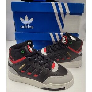 Adidas Drop Step Children's US 11.5K Sneakers GX6517 Black Grey Red NEW with Box